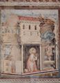 Giotto di Bondone: Fresken in der Kirche San Francesco in Assisi, Szene: Gebet des Hl. Franziskus in San Damiano (Franziskus erh�lt vom Kruzifix die Weisung das zerst�rte Geb�ude wieder aufzubauen)