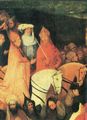 Bosch, Hieronymus: Heuwagen, Triptychon, Mitteltafel: Der Heuwagen, Detail