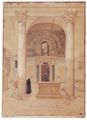 Ingres, Jean Auguste Dominique: Interieur der Santa Parxeda in Rom