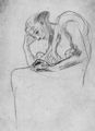 Klimt, Gustav: Sitzende alte Frau im Profil