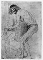 Rembrandt Harmensz. van Rijn: M�nnliches Aktmodel, nach vorn gebeugt