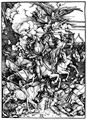 D�rer, Albrecht: Illustration zur »Apokalypse«, Szene: Die vier apokalyptischen Reiter