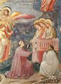 Giotto di Bondone: Fresken in der Arenakapelle in Padua, Szene: Das J�ngste Gericht, Detail Bildnis des Enrico Scrovegni