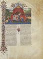 Unbekannter Buchmaler des Vatikans: Fragment aus der Bibel des Federigo da Montefeltro