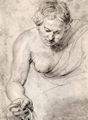 Rubens, Peter Paul: Schwebende, weibliche Gestalt mit Lorbeerkranz