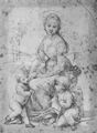 Raffael: Die sch�ne G�rtnerin, Studie