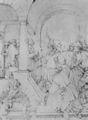 D�rer, Albrecht: Zeichnungsfolge der sog. »Gr�nen Passion«, Entwurf: Christus vor Pilatus