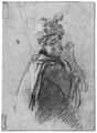 Lancret, Nicolas: Studienblatt mit junger Frau