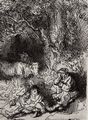 Rembrandt Harmensz. van Rijn: Das P�rchen und der schlafende Hirt