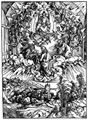 D�rer, Albrecht: Illustration zur »Apokalypse«, Szene: Johannes vor Gott und den �ltesten