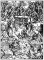 D�rer, Albrecht: Illustration zur »Apokalypse«, Szene: Die sieben Posaunenengel