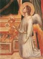 Giotto di Bondone: Madonna Ognissanti, Detail des Engels