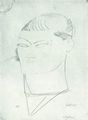 Modigliani, Amedeo: Bildniszeichnung Moise Kisling