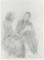 Ancher, Anna: Ane Hedvig Br�ndum mit einem Gast