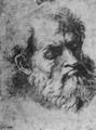 Raffael: Transfiguration, Studie, Kopf des Apostels Judas