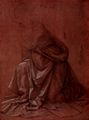 Leonardo da Vinci: Drapieriestudie zu einer knienden weiblichen Figur