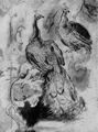 Flinck, Govaert: Studienblatt mit Pfauen
