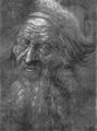 D�rer, Albrecht: Studie zum »Hl. Hieronymus«: Kopf eines 93j�hrigen Alten