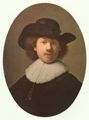 Rembrandt Harmensz. van Rijn: Selbstportr�t, Oval