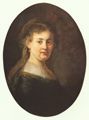 Rembrandt Harmensz. van Rijn: Portr�t der Saskia mit Schleier, Oval