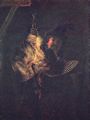 Rembrandt Harmensz. van Rijn: Selbstportr�t mit toter Rohrdommel