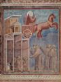 Giotto di Bondone: Fresken in der Kirche San Francesco in Assisi, Szene: Die Vision vom Feuerwagen