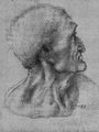 Leonardo da Vinci: Kopfstudie zum »Abendmahl«: Judas