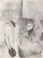 Toulouse-Lautrec, Henri de: Brand�s und Le Bargy im dritten Akt des St�ckes »Cabotins«