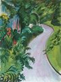 Macke, August: Weg im Garten (Gartenweg)