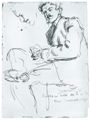 Macke, August: Portr�tstudie Erich Reinau