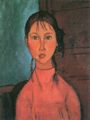 Modigliani, Amedeo: M�dchen mit Z�pfen