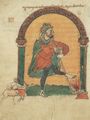 Unbekannter Buchmaler des Vatikans: Fragment aus dem »Martyrologium des Wandalbert von Pr�m«