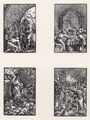 Altdorfer, Albrecht: Illustrationen f�r ein Andachtsbuch, Blatt_1720, Einzug Christi, Abendmahl, Gebet am �lberg, Gefangennahme
