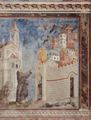 Giotto di Bondone: Fresken in der Kirche San Francesco in Assisi, Szene: Die Verteibung der Teufel aus Arezzo