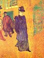 Toulouse-Lautrec, Henri de: Jane Avril verl�sst das »Moulin Rouge«
