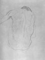 Klimt, Gustav: Sitzender m�nnlicher R�ckenakt