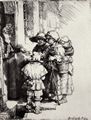 Rembrandt Harmensz. van Rijn: Die Bettler an der Haust�r