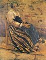 Liebermann, Max: Alte Frau mit Katze
