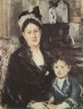 Morisot, Berthe: Portr�t von Mme Boursier und ihrer Tochter