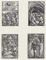 Altdorfer, Albrecht: Illustrationen f�r ein Andachtsbuch, Blatt_3640, Himmelfahrt Christi, Tod Maria, J�ngstes Gericht, Madonna von Engeln gekr�nt