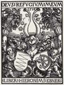 D�rer, Albrecht: Exlibris des Hieronymus Ebner
