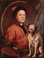 Hogarth, William: Der Maler und sein Mops, Selbstportr�t