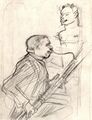 Toulouse-Lautrec, Henri de: Desir� Dihau, Fagott spielend