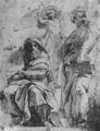 Raffael: Chigi-Kapelle, Studie, Propheten Jonah und Hosua