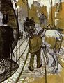 Toulouse-Lautrec, Henri de: Le c�tier de la compagnie des omnibus (Das Vorspannpferd der Schienenbusgesellschaft)