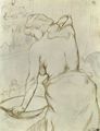 Toulouse-Lautrec, Henri de: Folge der »Elles«, Sich waschende Frau
