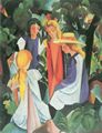 Macke, August: Vier M�dchen