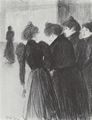 Steinlen, Theophile Alexandre: Beim Spaziergang