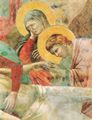 Giotto di Bondone: Fresken in der Kirche San Francesco in Assisi, Szene: Beweinung Christi, Detail