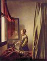 Vermeer van Delft, Jan: Brieflesendes M�dchen am offenen Fenster